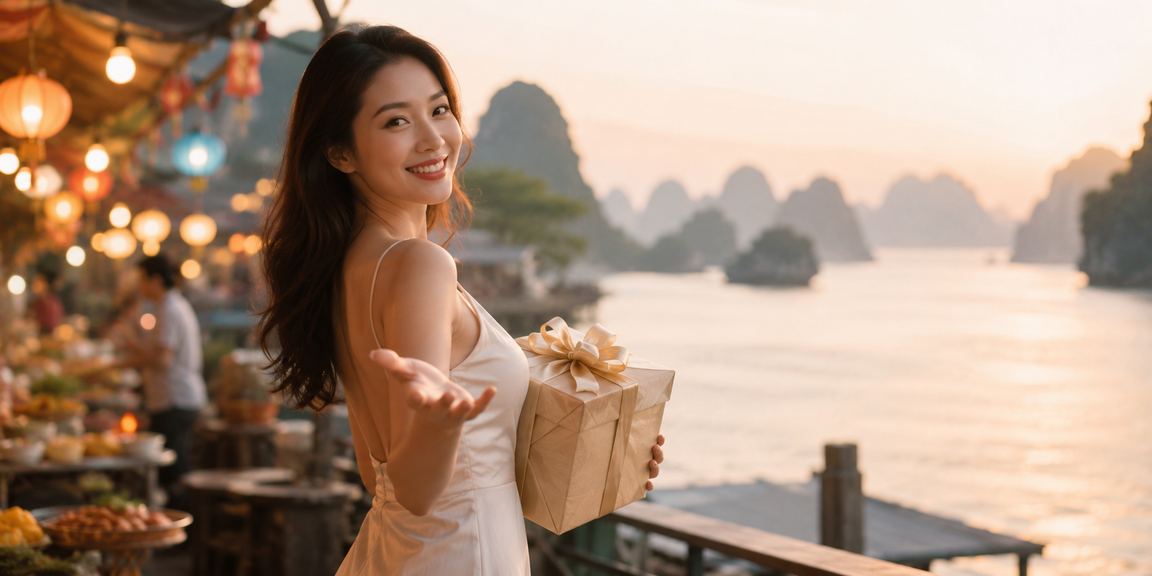 Khung cảnh vịnh Hạ Long về đêm gợi lên không khí săn giải thưởng hấp dẫn tại 1165